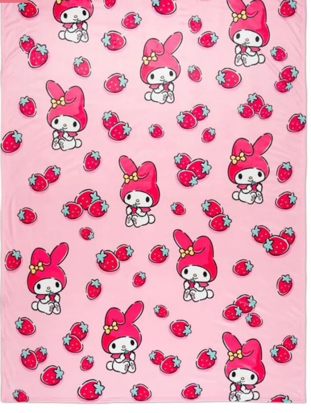 Sanrio My Melody Strawberry Fields Oversized Silk Touch Throw Blanket